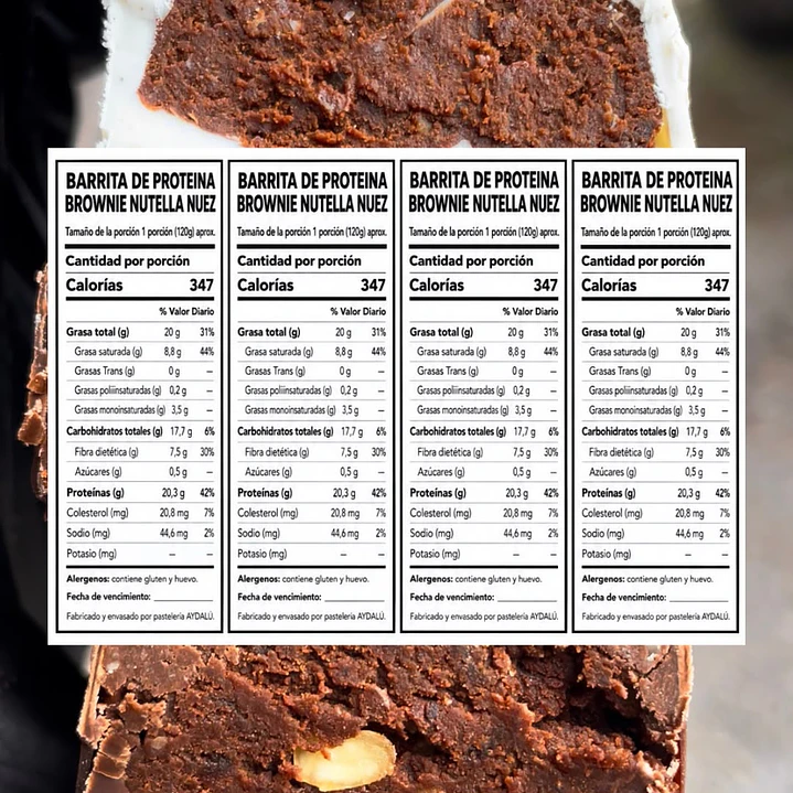 Barrita De Proteina Brownie Nuez 120gr 6