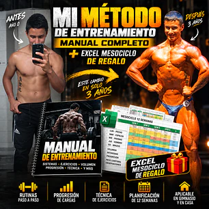 Manual periodizacion de entrenamiento + Excel mesociclo de REGALO
