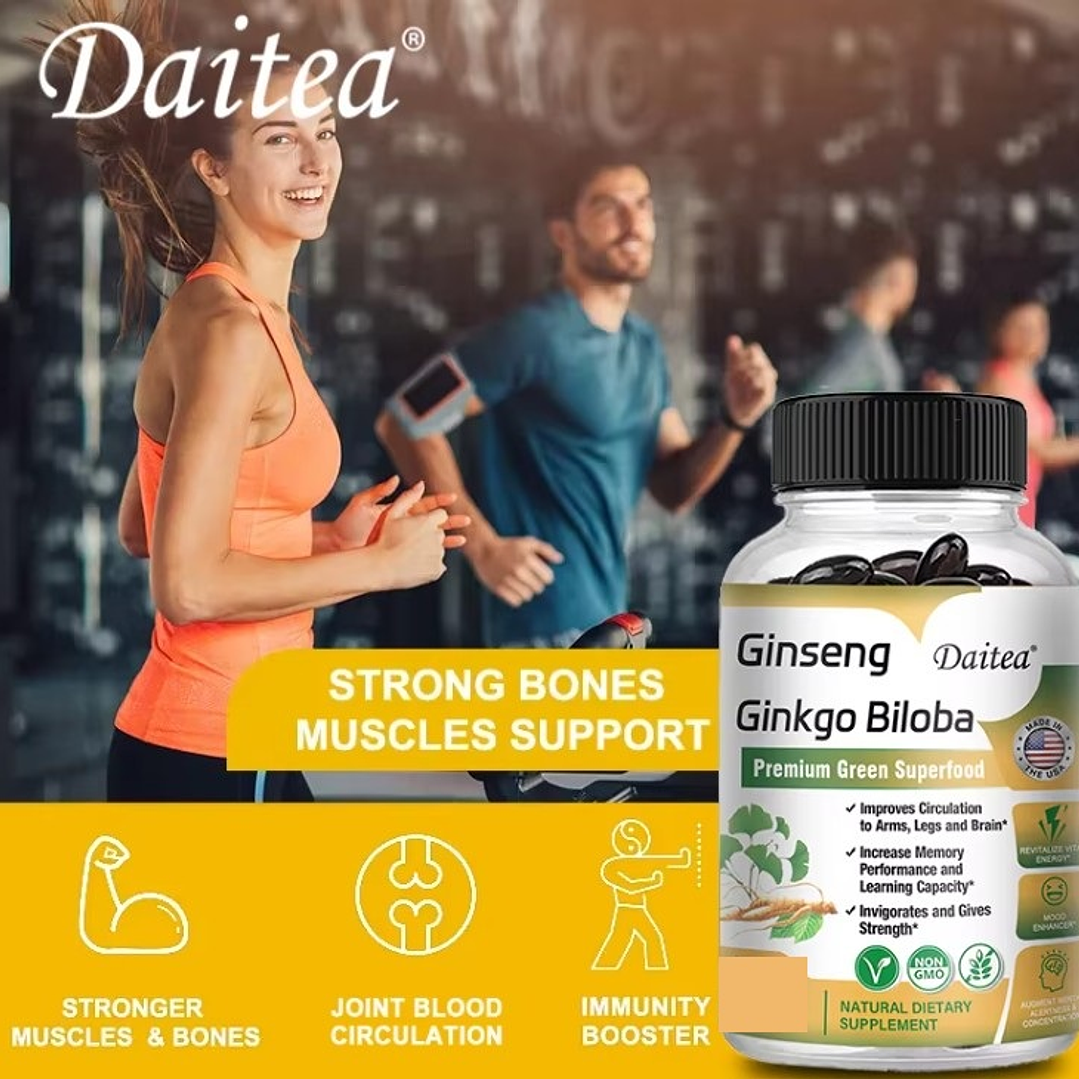 🔥Suplemento de Ginseng Rojo Coreano de Alta Potencia – 30 cápsulas 🔥 2