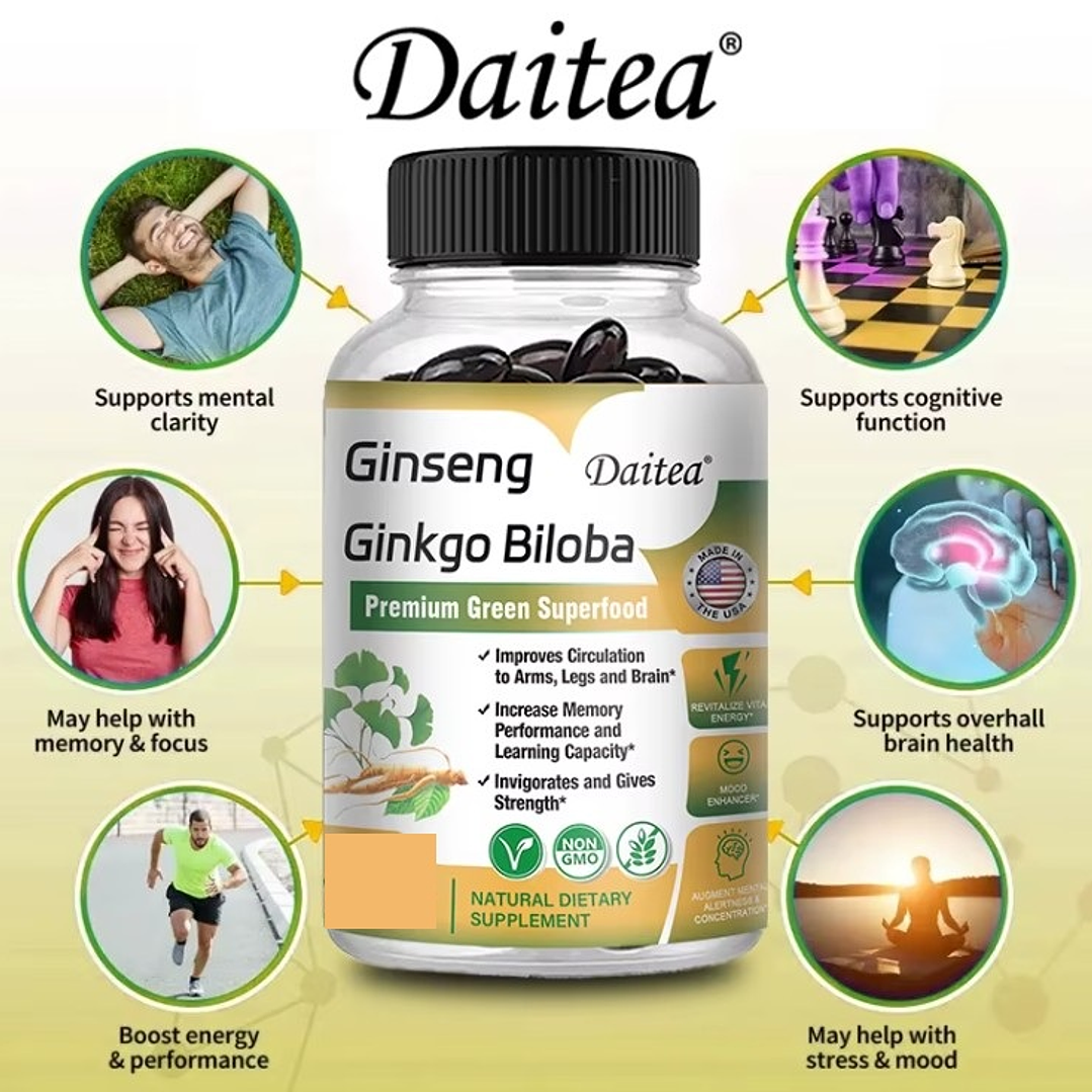 🔥Suplemento de Ginseng Rojo Coreano de Alta Potencia – 30 cápsulas 🔥 1