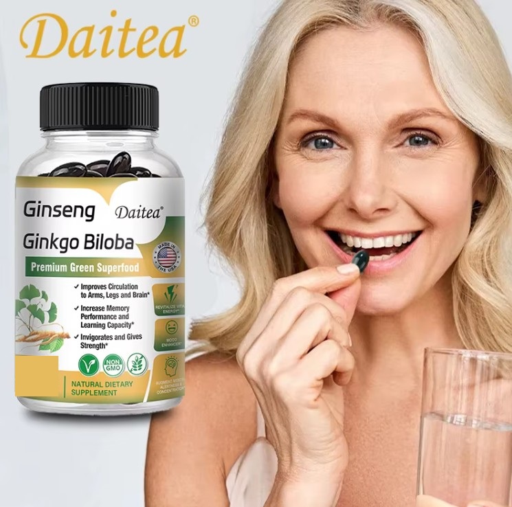 Suplemento de Ginseng Rojo Coreano con Ginkgo Biloba – 30 cápsulas 5