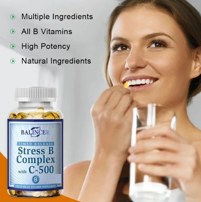 Vitaminas B + C – Poder Antiestrés, Energía y Bienestar (30 cápsulas) 2