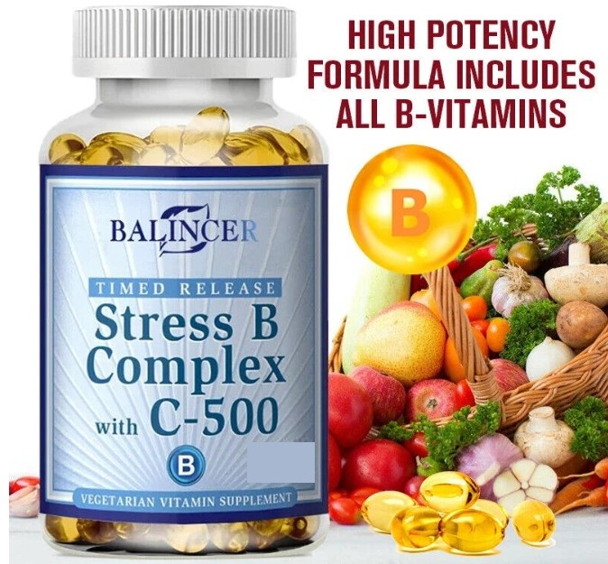 Vitaminas B + C – Poder Antiestrés, Energía y Bienestar (30 cápsulas) 1