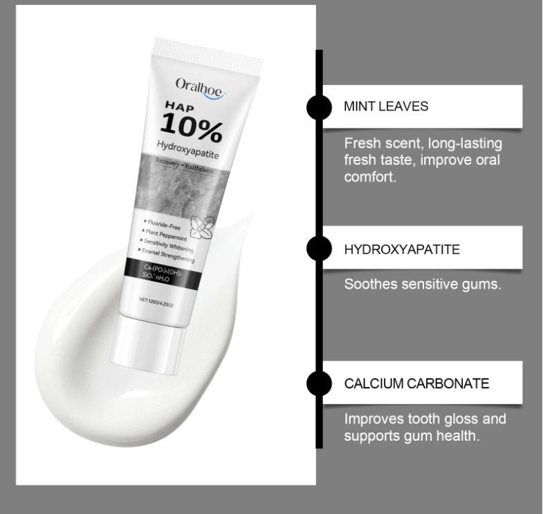 OralHoe – Pasta de Dientes con Hidroxiapatita HAP 10 % – 120 g 2