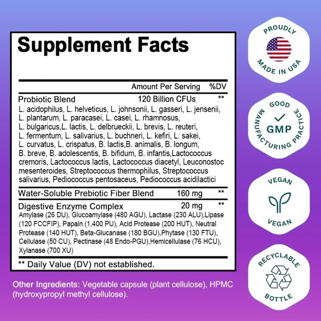 ✨Probióticos Para El Control Del Peso Y La Hinchazón – 30 cápsulas✨ 3