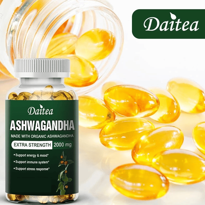✨🌿Ashwagandha de Extracto Orgánico 2000 mg – Kit 3 frascos (90 cápsulas en total)🌿✨ 4