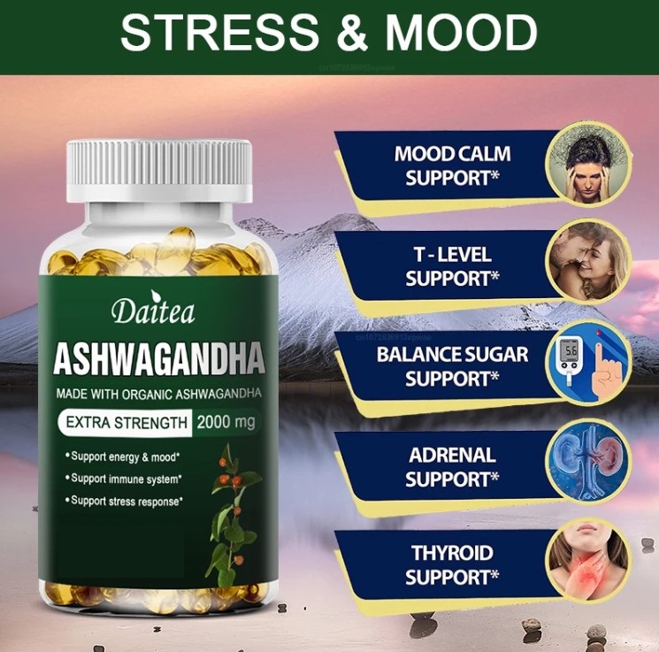 Ashwagandha de Extracto Orgánico 2000 mg – Kit 3 frascos (90 cápsulas en total) 5