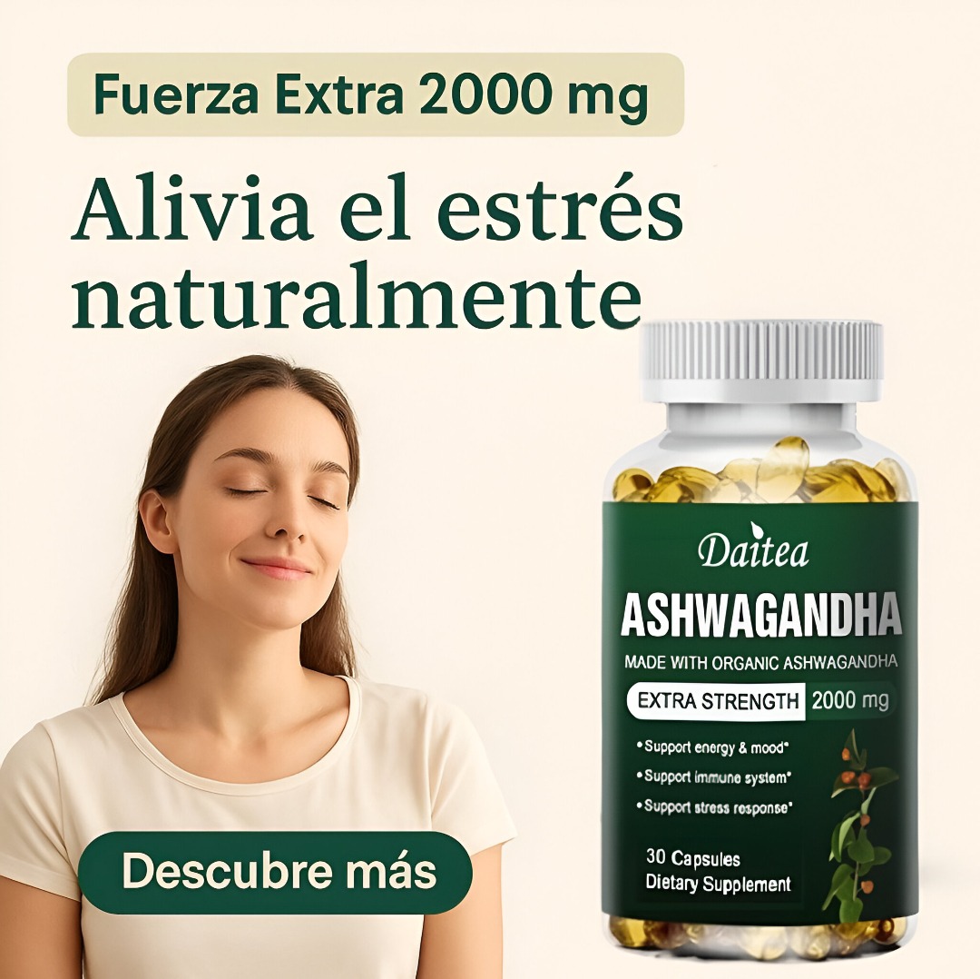 Ashwagandha de Extracto Orgánico 2000 mg – Kit 3 frascos (90 cápsulas en total) 6