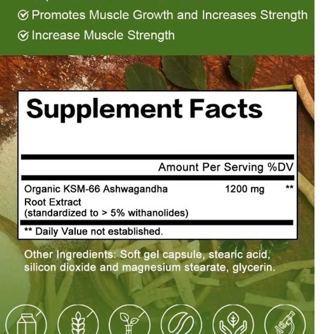 ✨🌿 Ashwagandha KSM-66 – Fuerza Extra para tu equilibrio diario - 30 capsulas 🌿✨ 4