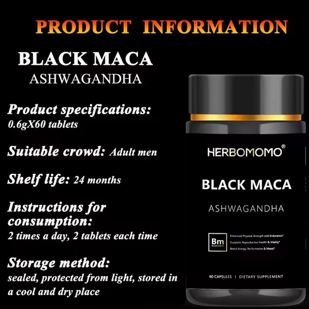 🌱Maca Negra + Ashwagandha – Súper Fórmula 60 cápsulas🌱 5