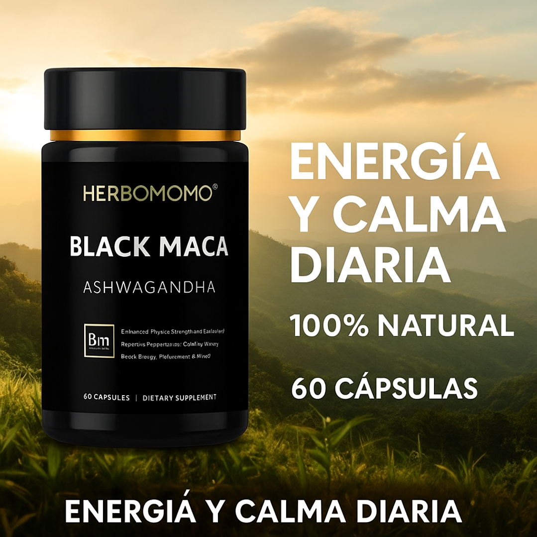 🌱Maca Negra + Ashwagandha – Súper Fórmula 60 cápsulas🌱 3