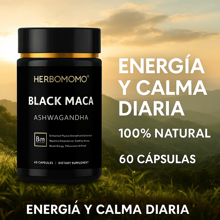 🌱Maca Negra + Ashwagandha – Súper Fórmula 60 cápsulas🌱 3