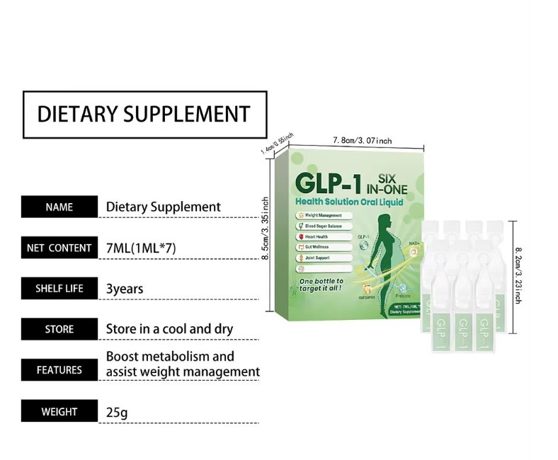 GLP-1 Líquido Oral – Soporte Corporal 6 en 1  – 7 unidades 2
