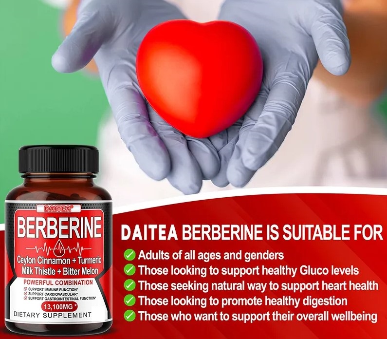Suplemento de Berberina con Canela de Ceilán y Extractos Herbales – 30 cápsulas 2