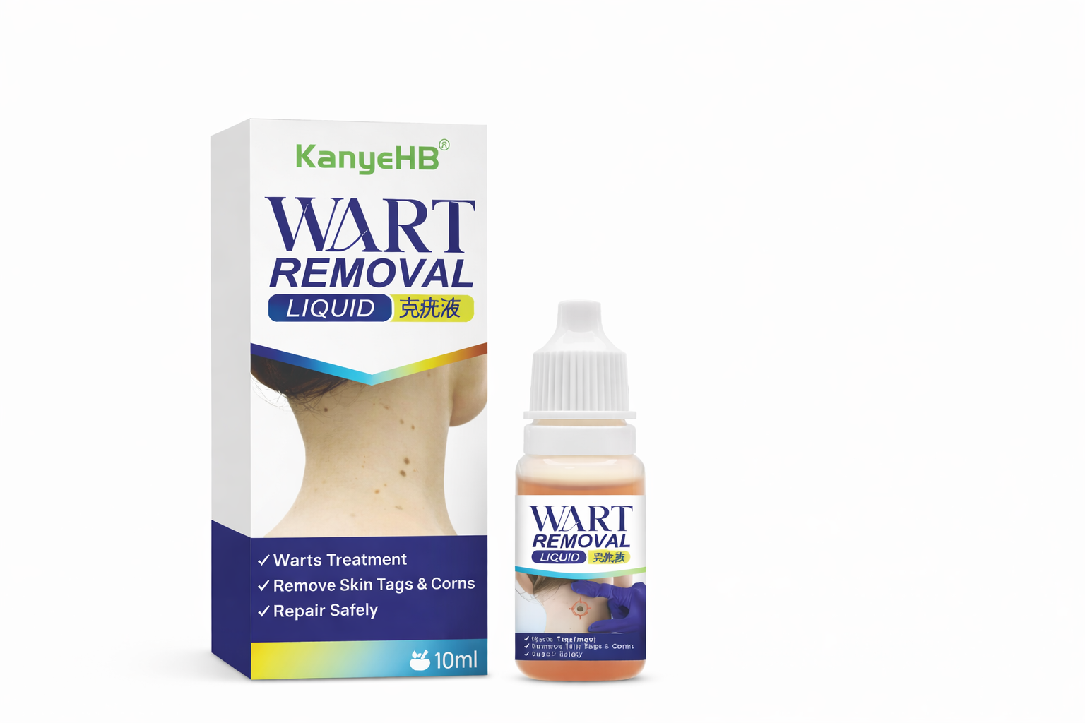 Líquido KanyeHB para Verrugas con Extractos Naturales – Uso Tópico (10 ml) 1