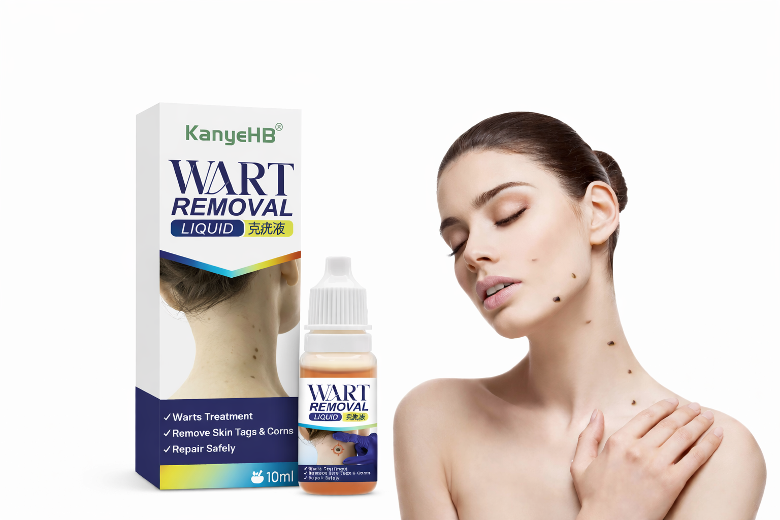 Líquido KanyeHB para Verrugas con Extractos Naturales – Uso Tópico (10 ml) 2