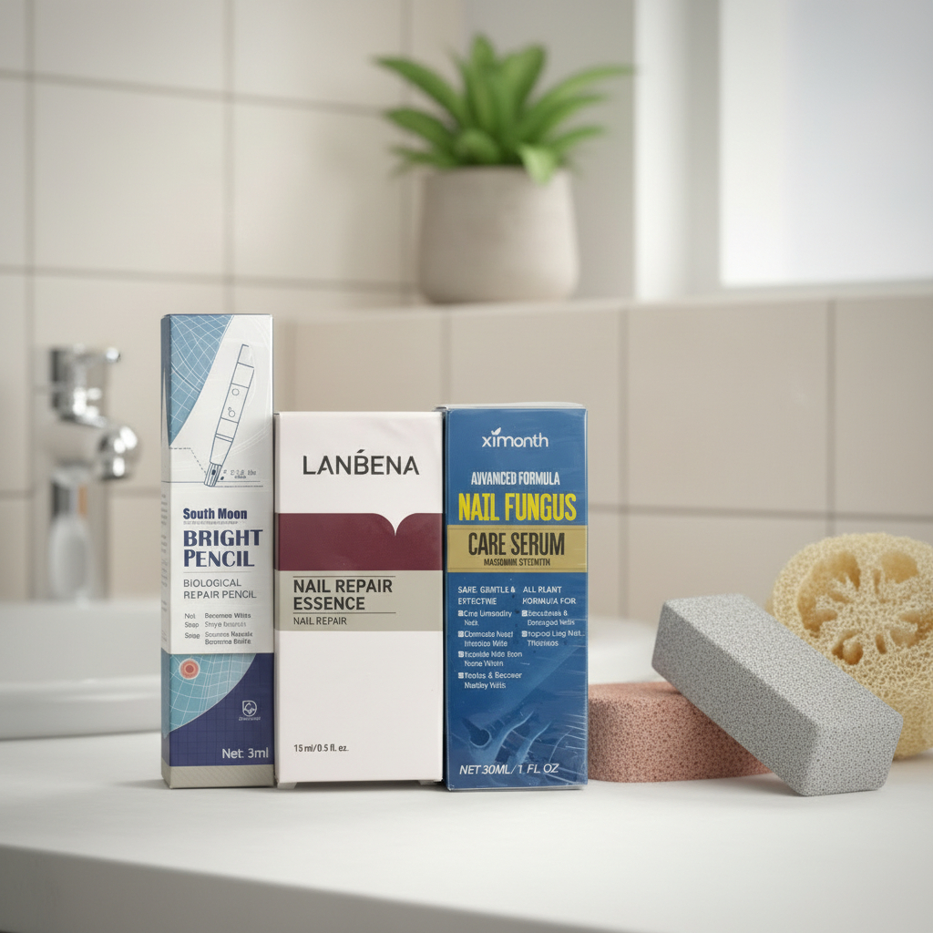 OFERTA! Kit Cuidado de Uñas –1 Repair Essence +1 Nail Care Serum +1 Bright Pencil 1