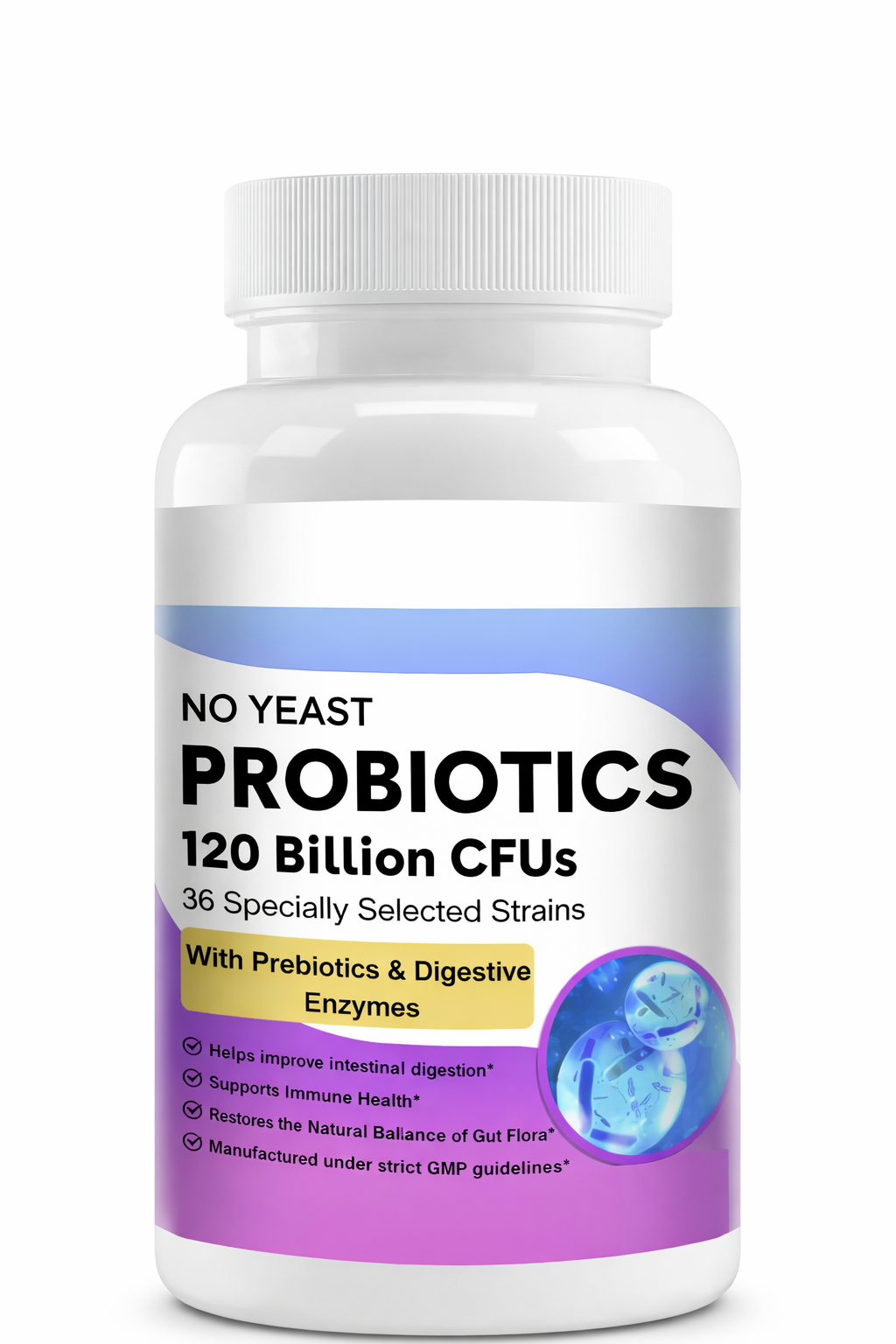 Probióticos Bcuelov 120 Billion CFU 36 Cepas 30 Cápsulas 1