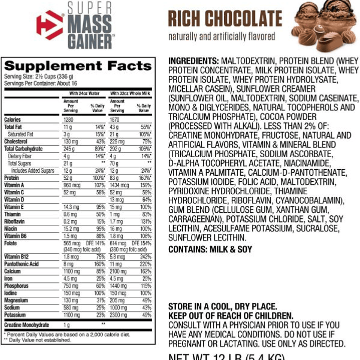 Super Mass Gainer 6 Lbs Chocolate 4
