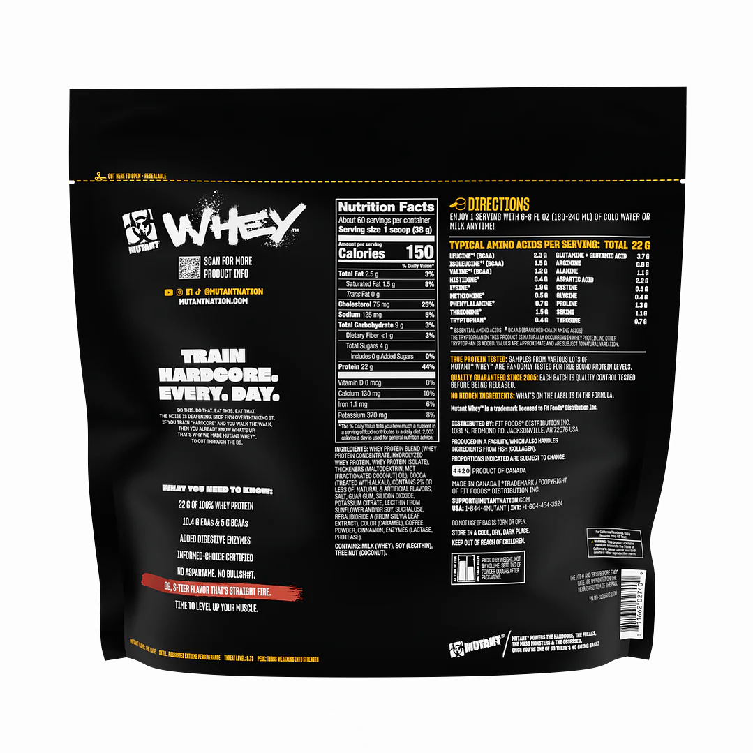 MUTANT WHEY 5 LIBRAS TRIPLE CHOCOLATE FLAVOUR 2