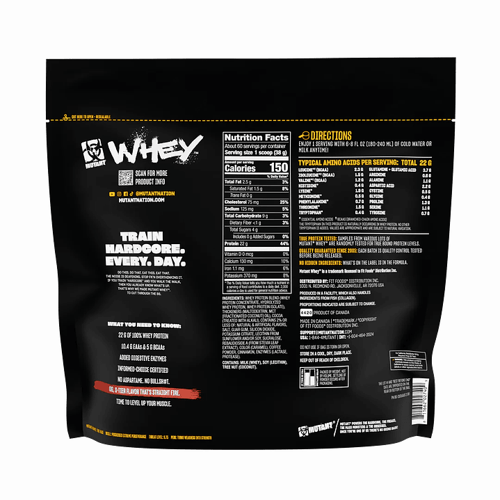 MUTANT WHEY 5 LIBRAS TRIPLE CHOCOLATE FLAVOUR 2