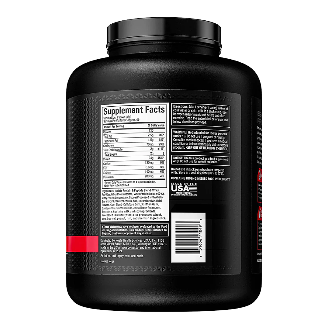 NitroTech 100% WHEY GOLD - 5 lbs / 69 servicios, double rich chocolate 2