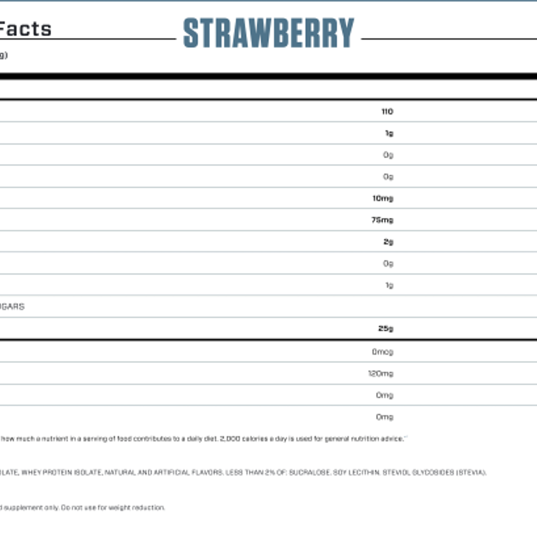 ISO 100 Hydroyzed - 5 lbs / 76 servicios, strawberry 2