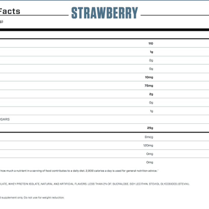 ISO 100 Hydroyzed - 5 lbs / 76 servicios, strawberry 2