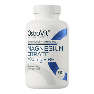 MAGNESIUM Citrate 400 mg + B6 – 90 tabs / 30 servicios