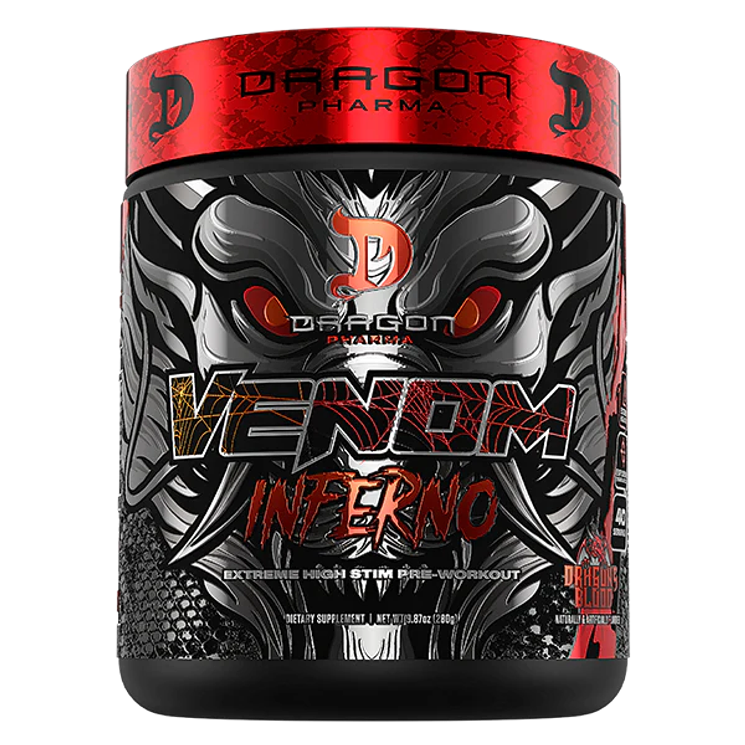 VENOM INFERNO Extreme Pre Workout USA – 280 grs / 40 servicios, dragon’s blood 1