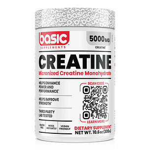 Creatina Basic 300 Grs Sin sabor 60 servicios