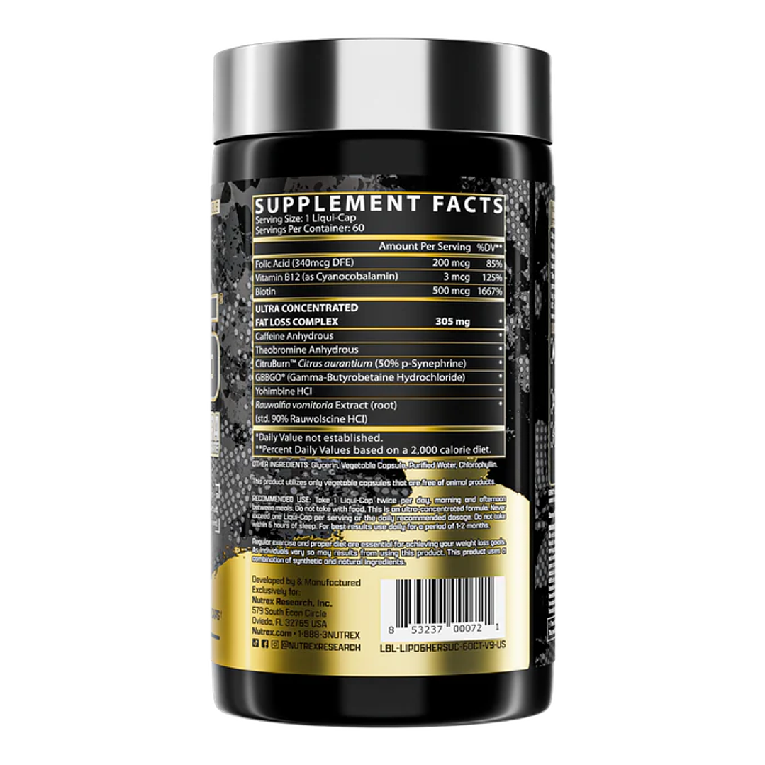 Lipo 6 Black Hers 60 SERV 3