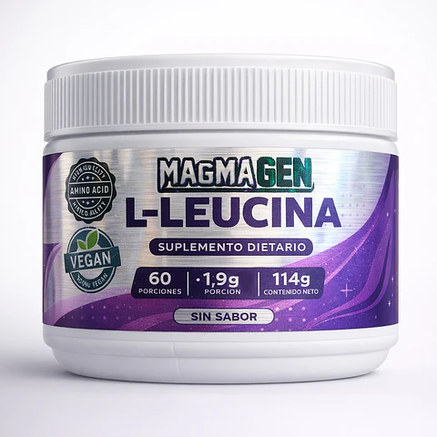 L-Leucina polvo 114g Sin Sabor- Magmagen