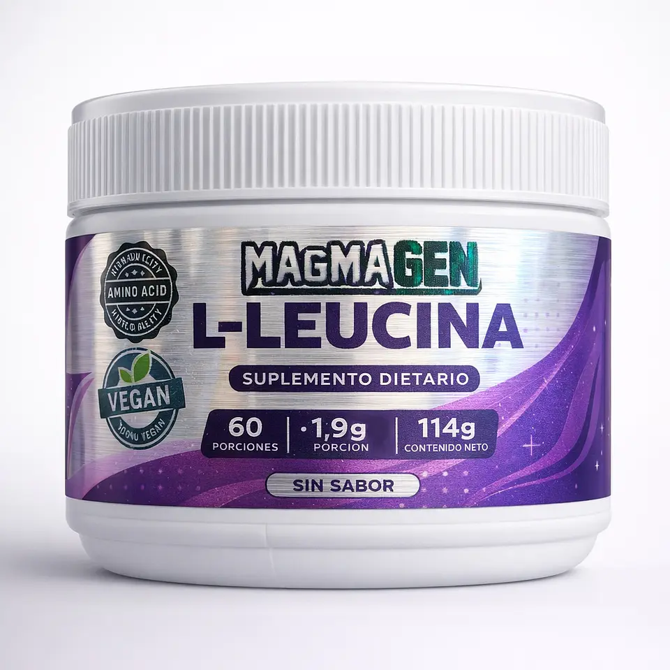 L-Leucina polvo 114g Sin Sabor- Magmagen 1