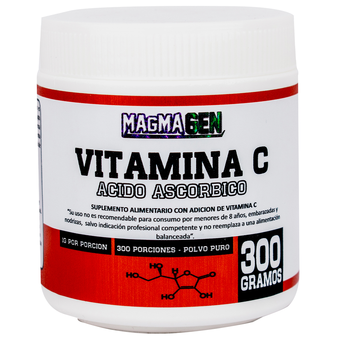 Magmagen- Vitamina C 100% En Polvo 300 Gramos