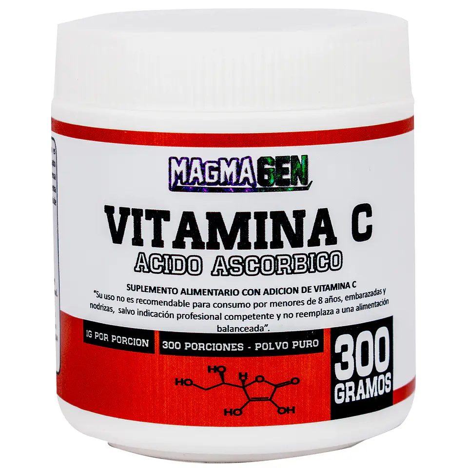 Vitamina C 100% Polvo 300g- Magmagen 1