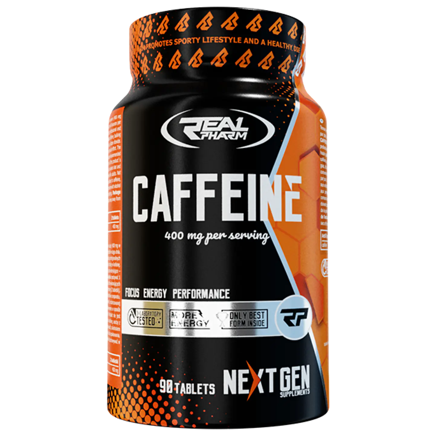 Cafeína  90 capsulas Real Pharm 1