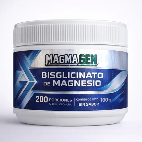 Bisglicinato de Magnesio polvo 100g- Magmagen