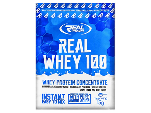 Sobre 15g proteína Real Whey sabor caramelo