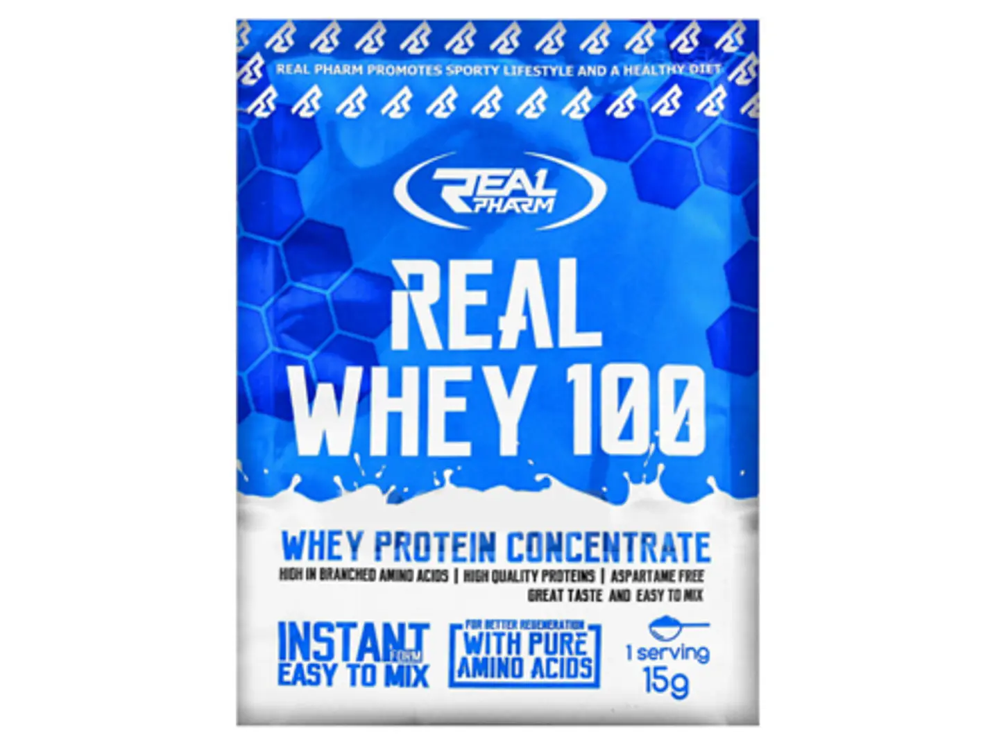 Sobre 15g proteína Real Whey sabor caramelo 1