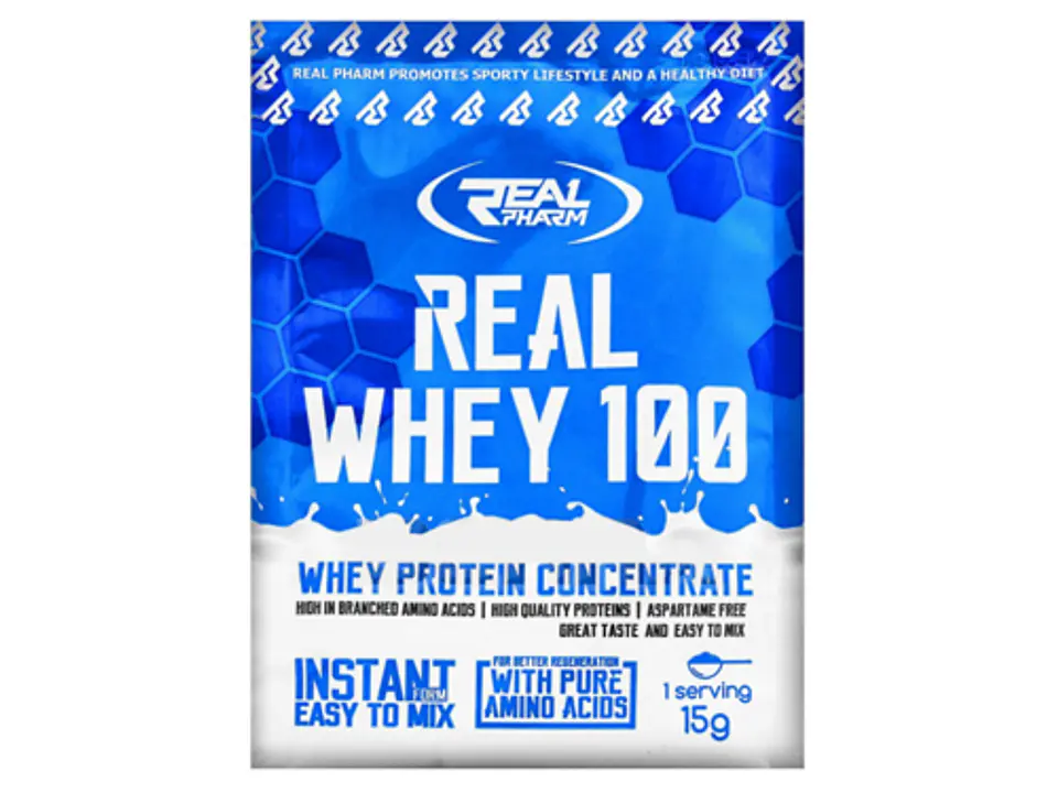 Sobre 15g proteína Real Whey sabor caramelo 1
