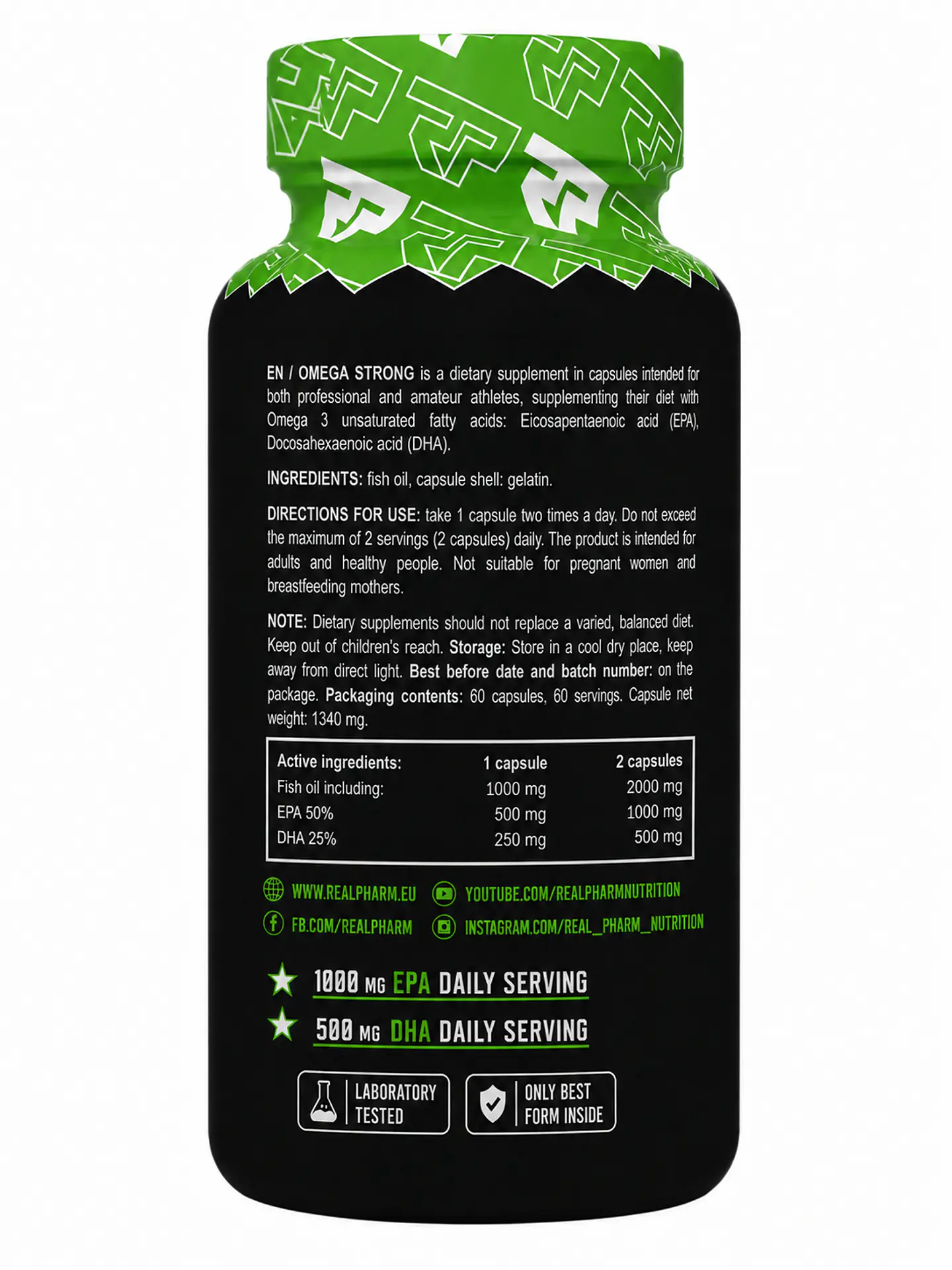 Omega Strong 60 softgels Real Pharm 2