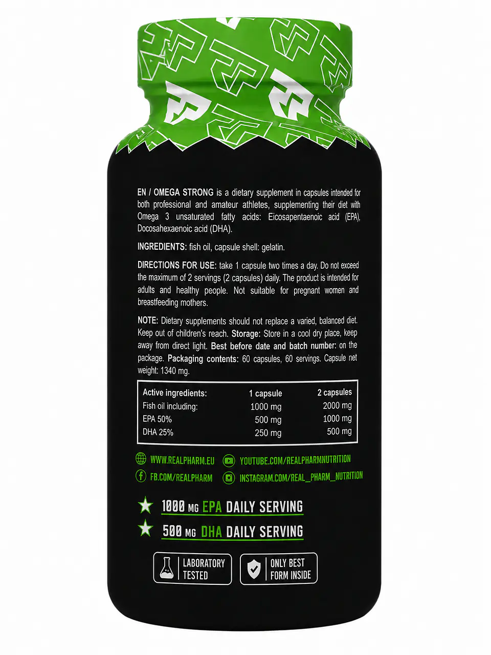 Omega Strong 60 softgels Real Pharm 2