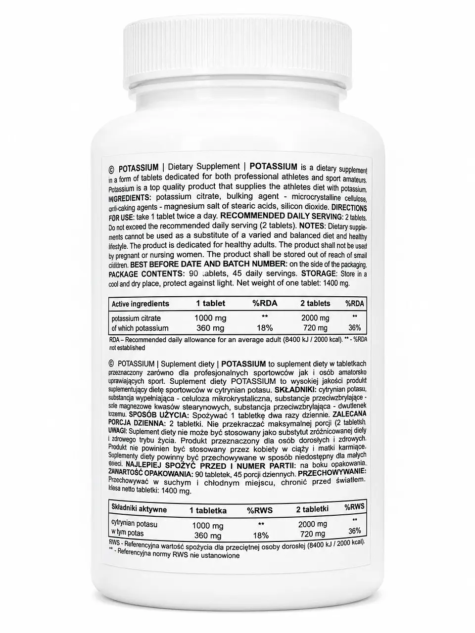 Potasio 90 tabletas Real Pharm 2