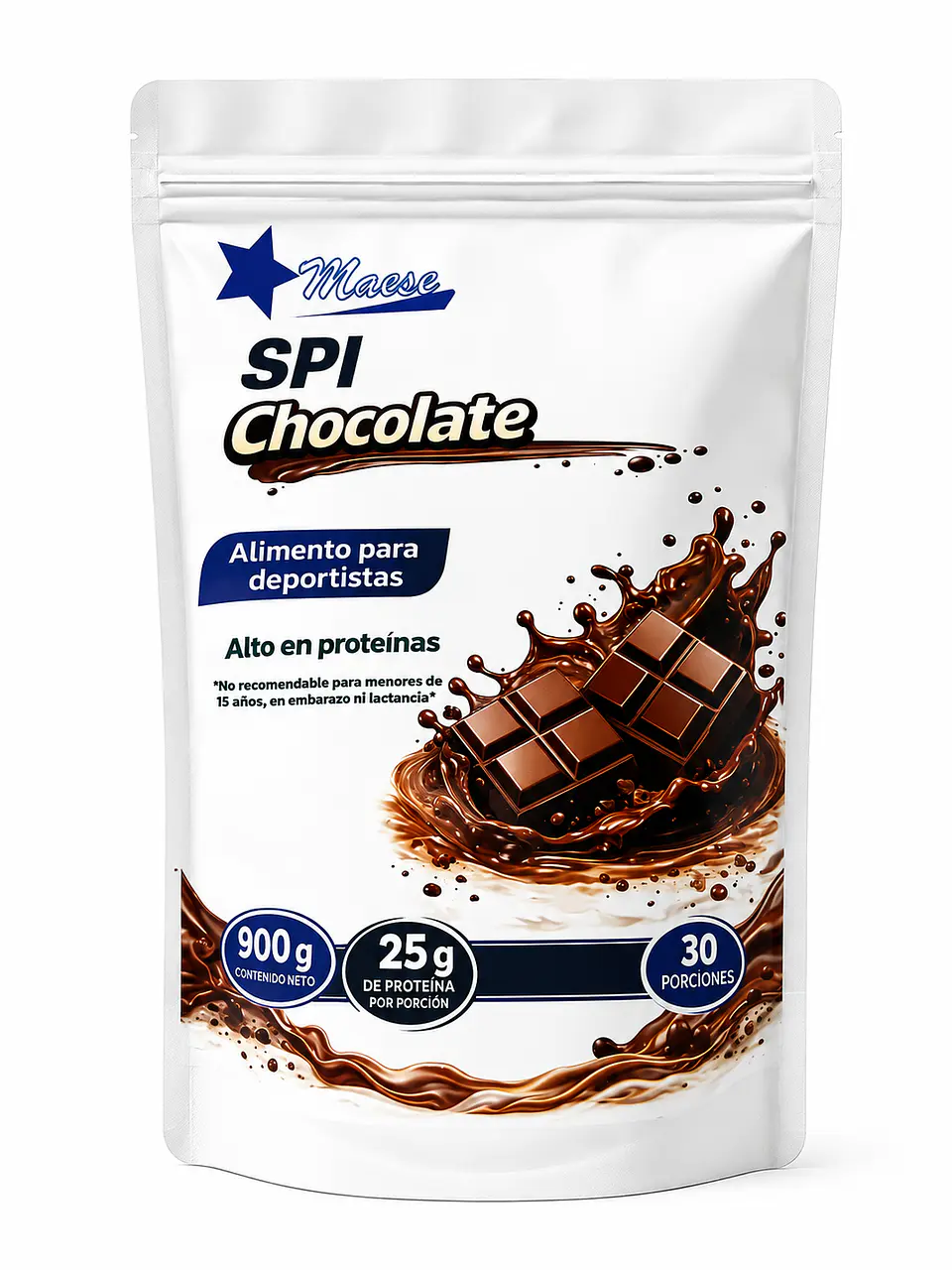 SPI Sabores - Proteína Aislada de Soya Sabores 2lb (900g) Maese 2