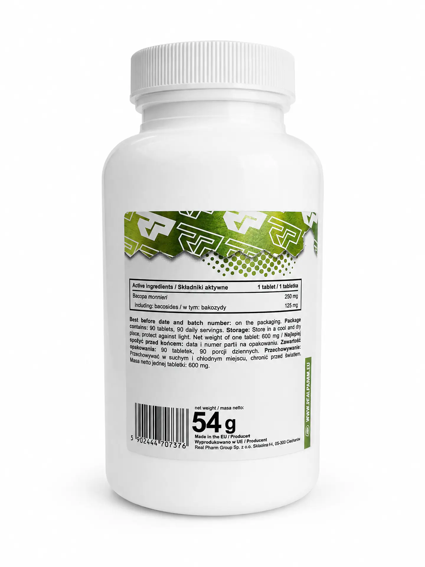 Bacopa 90 tabletas- Real Pharm 3