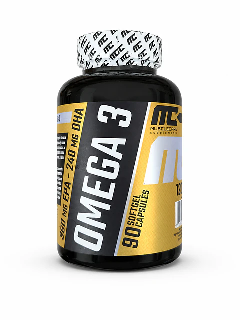 Omega 3 1000, 90 cápsulas -Muscle Care