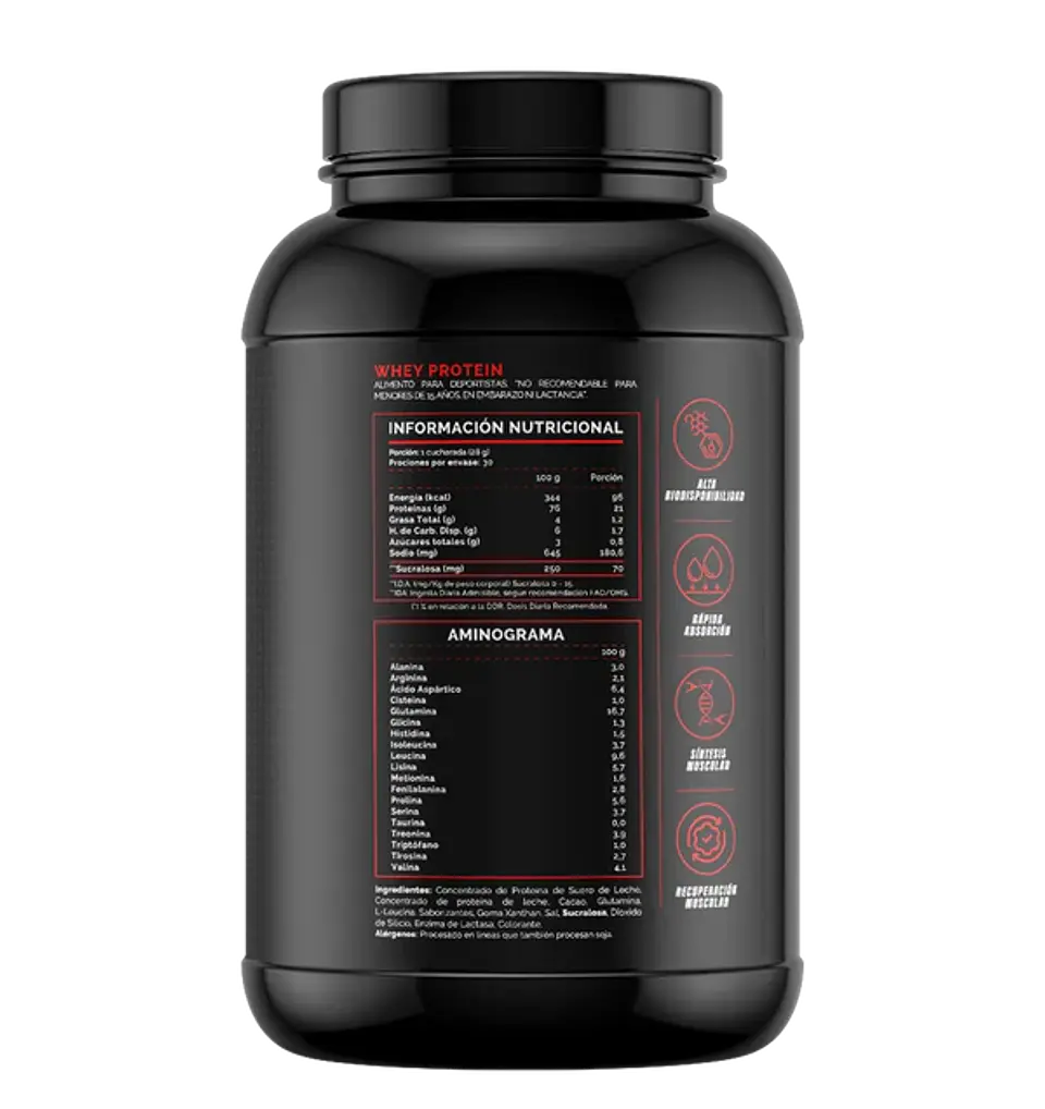 4Active Whey Protein 840g | 30 Servicios - Recuperación Muscular Diaria 2