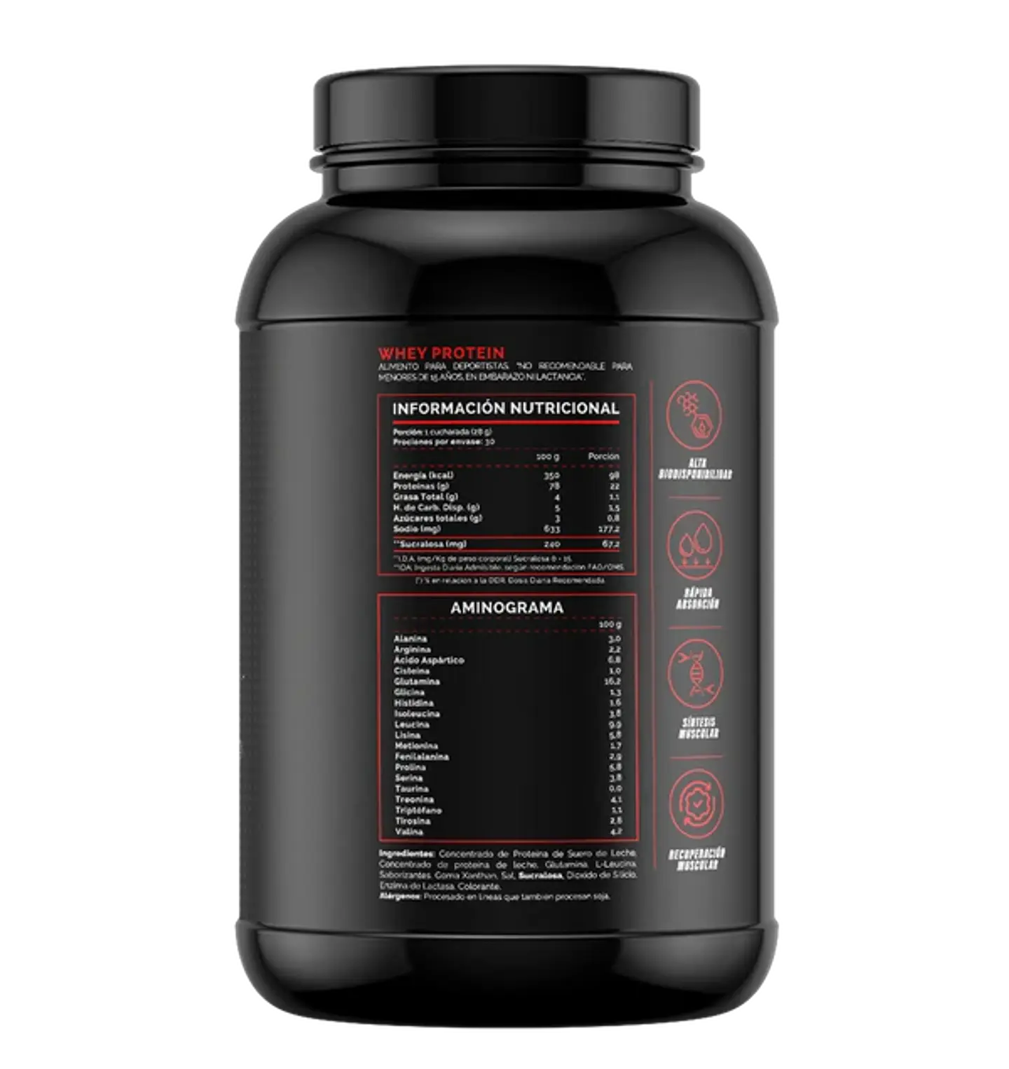 4Active Whey Protein 840g | 30 Servicios - Recuperación Muscular Diaria 3