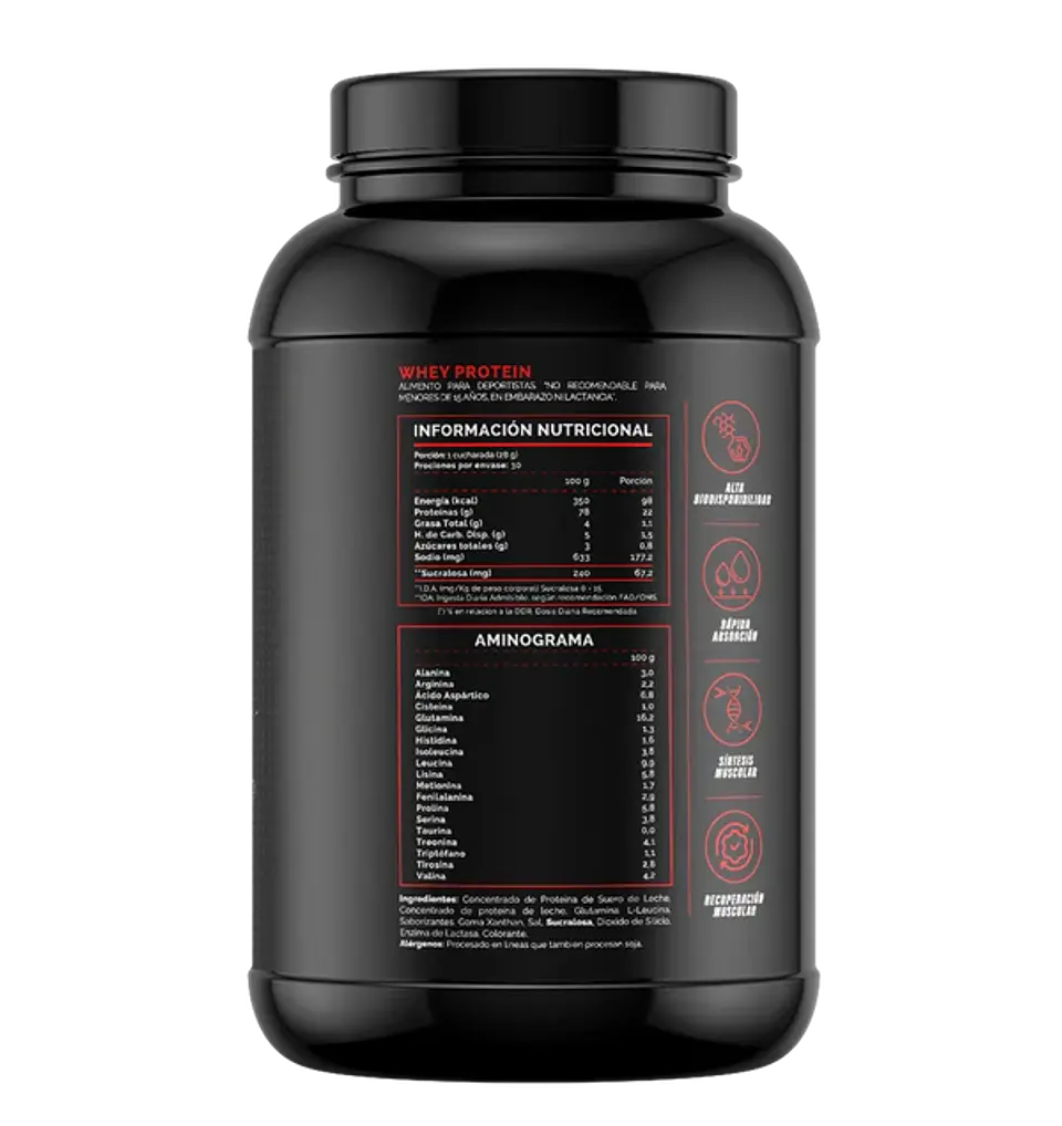 4Active Whey Protein 840g | 30 Servicios - Recuperación Muscular Diaria 3